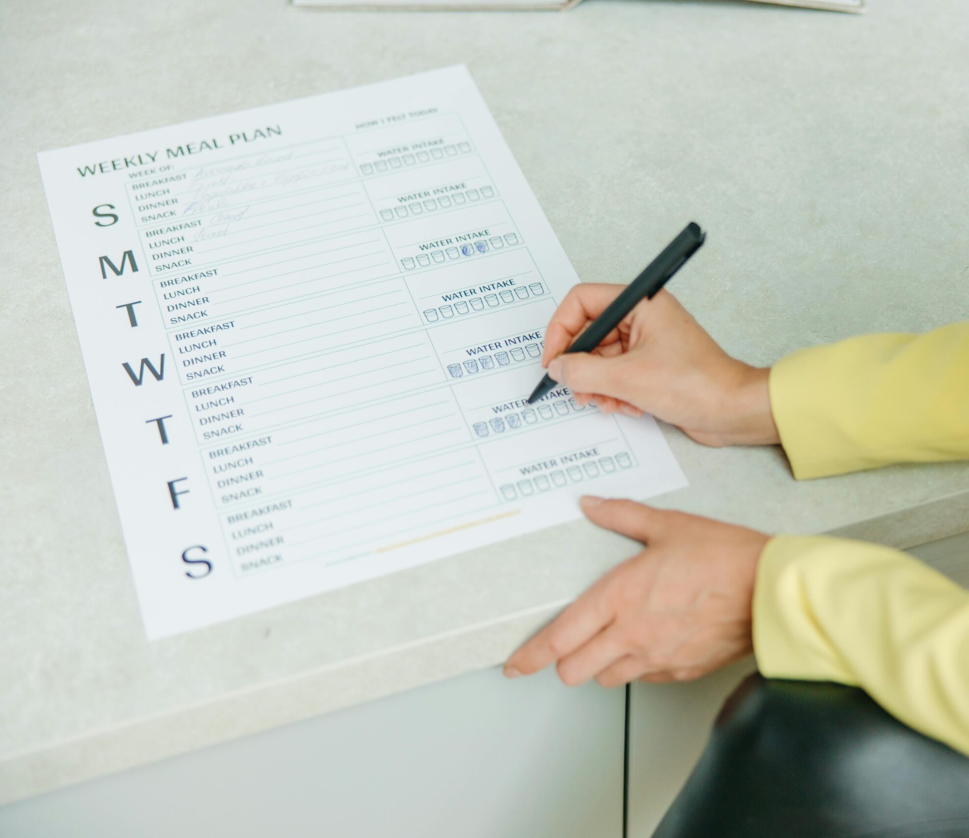 Plano alimentar individualizado para o pré e pós-operatório